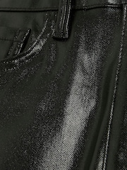 River Island Dark Black High Rise Slim Straight Coated Jeans - Image 6 of 7