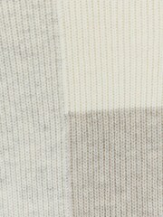 River Island Cream Slim Blocked Rib Crew Neck 100% Cotton Jumper - Image 6 of 6