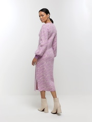 River Island Pink Zebra Crossing Wrap Midi Dress - Image 2 of 6
