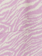 River Island Pink Zebra Crossing Wrap Midi Dress - Image 6 of 6
