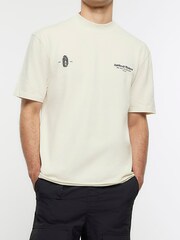 River Island Cream Regular Fit Saint T-Shirt - Image 2 of 6