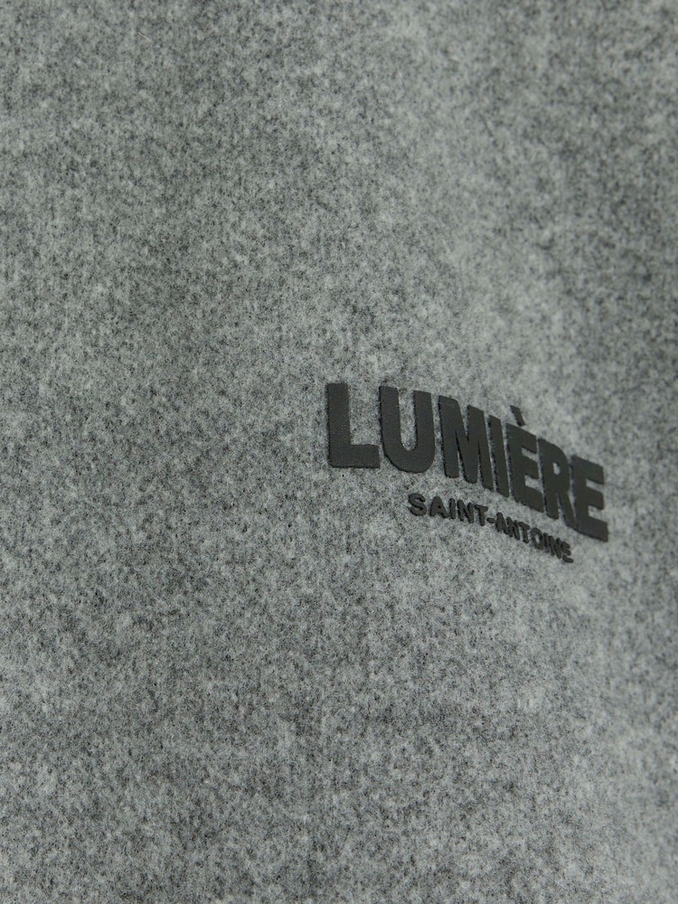 River Island Grey Zip Thru Textured Funnel Jacket - Image 6 of 6