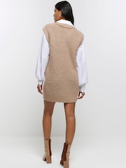 River Island Brown Hybrid Dress - Image 2 of 6