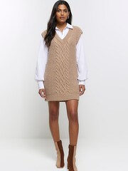 River Island Brown Hybrid Dress - Image 3 of 6