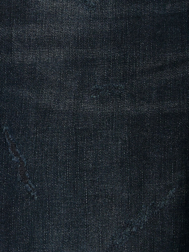 River Island Blue Dark Wash Ripped Skinny Jeans - Image 6 of 6