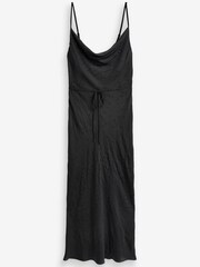 River Island Black Cowl Neck Embellished Slip Maxi Dress - Image 5 of 6