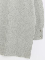 River Island Grey Cosy Jumper Dress - Image 5 of 5