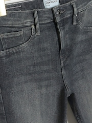 River Island Grey Bum Sculpt High Rise Ripped Skinny Jeans - Image 5 of 6
