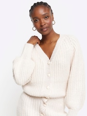 River Island Cream Cardigan Mini Dress - Image 3 of 5