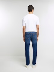 River Island Blue Slim Fit 100% Cotton Medium Wash Jeans - Image 2 of 6