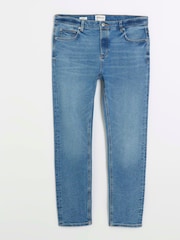River Island Blue Slim Fit Light Wash 100% Cotton Jeans - Image 5 of 6