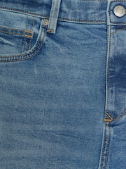 River Island Blue Slim Fit Light Wash 100% Cotton Jeans - Image 6 of 6