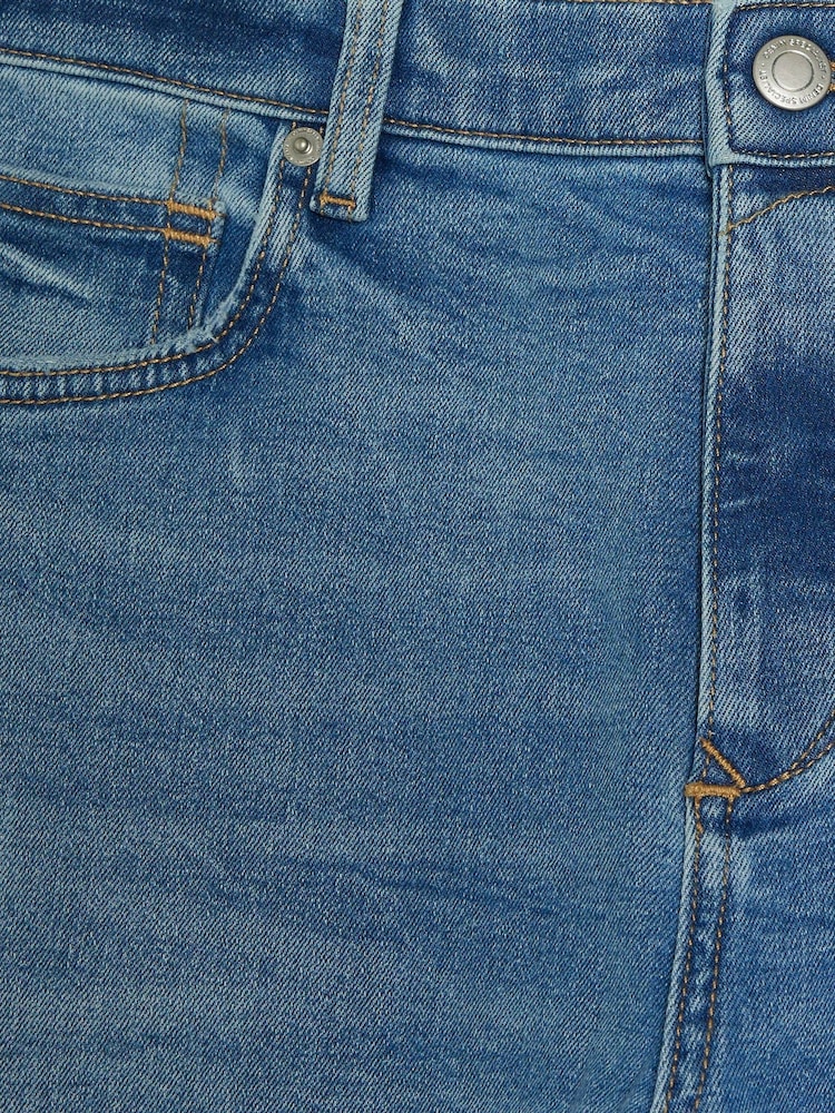 River Island Blue Slim Fit Light Wash 100% Cotton Jeans - Image 6 of 6