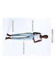 River Island Blue Roll Up hem Bum Sculpt Mom Jeans - Image 7 of 7