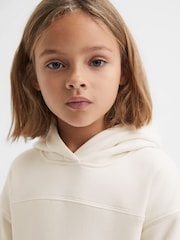 Reiss Ecru Cara 9-13 yrs Cotton Blend Colourblock Hoodie and Joggers Set - Image 6 of 11