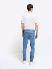 River Island Skinny-Jeans in heller Waschung aus 100% Baumwolle - Bild 2 von 5