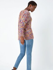 Roman Pink Fluffy Knit Jumper - Image 2 of 5