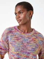 Roman Pink Fluffy Knit Jumper - Image 4 of 5
