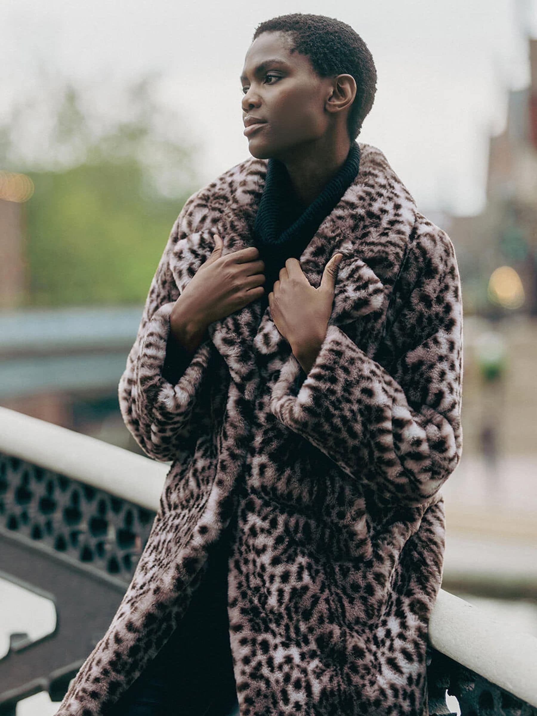 Roman faux fur coats on sale