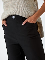 Roman Black Cropped Stretch Culottes - Image 5 of 5