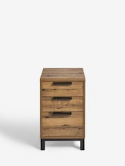 Dark Bronx Oak Effect 3 Drawer Bedside Table - Image 9 of 11