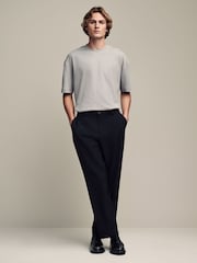 Ice Grey Relaxed Fit Smart Soft Touch Heavyweight T-Shirt - Image 2 of 7