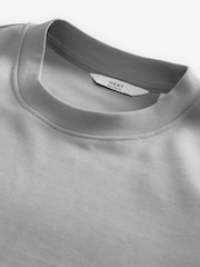 Ice Grey Relaxed Fit Smart Soft Touch Heavyweight T-Shirt - Image 7 of 7