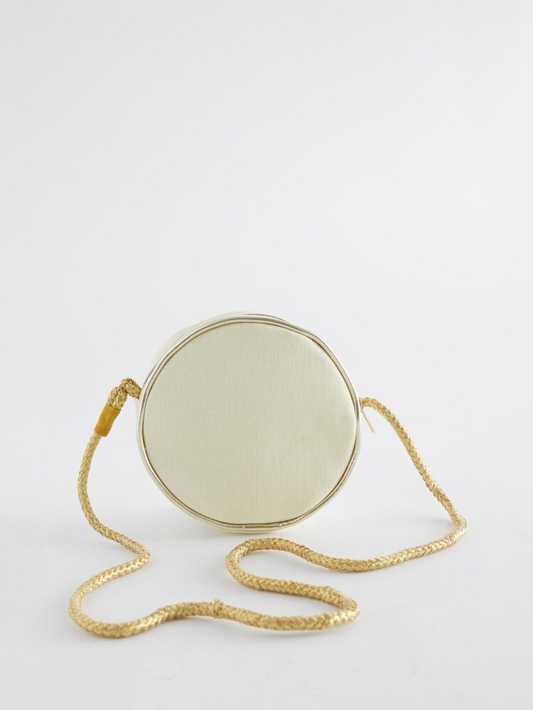 Cream I Initial Patch Canvas Bag - Image 2 of 4
