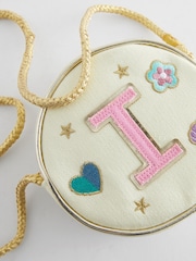 Cream I Initial Patch Canvas Bag - Image 4 of 4