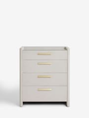 Soft Velvet Light Grey Scarlett Upholstered Chest of Drawers - Image 7 of 8