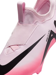 Nike Red/ Pink Kids Zoom Mercurial Vapor 15 Academy Firm Ground Football Boots - Image 7 of 11