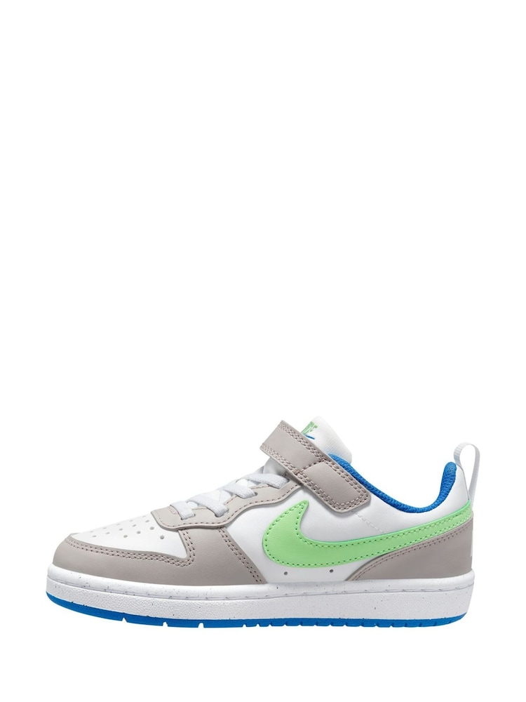 Белый/серый/черный - Детские низкие кроссовки Nike Court Borough Recraft - Image 2 of 11