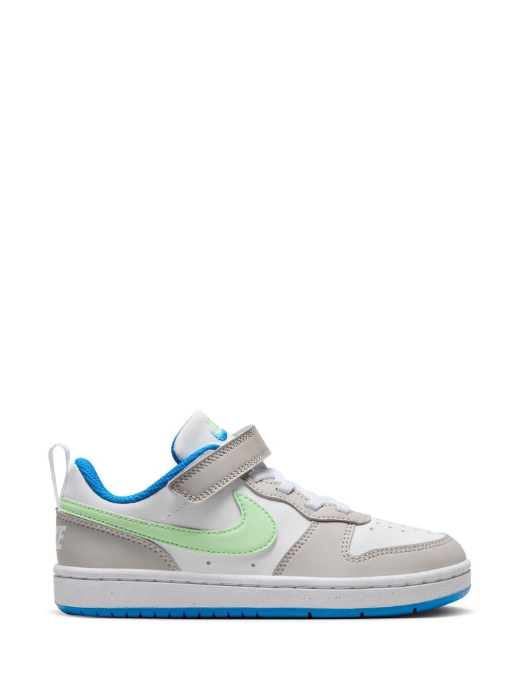 Biało-szaro-czarne - Buty sportowe Nike Court Borough Low Recraft dla dzieci - Image 4 of 11