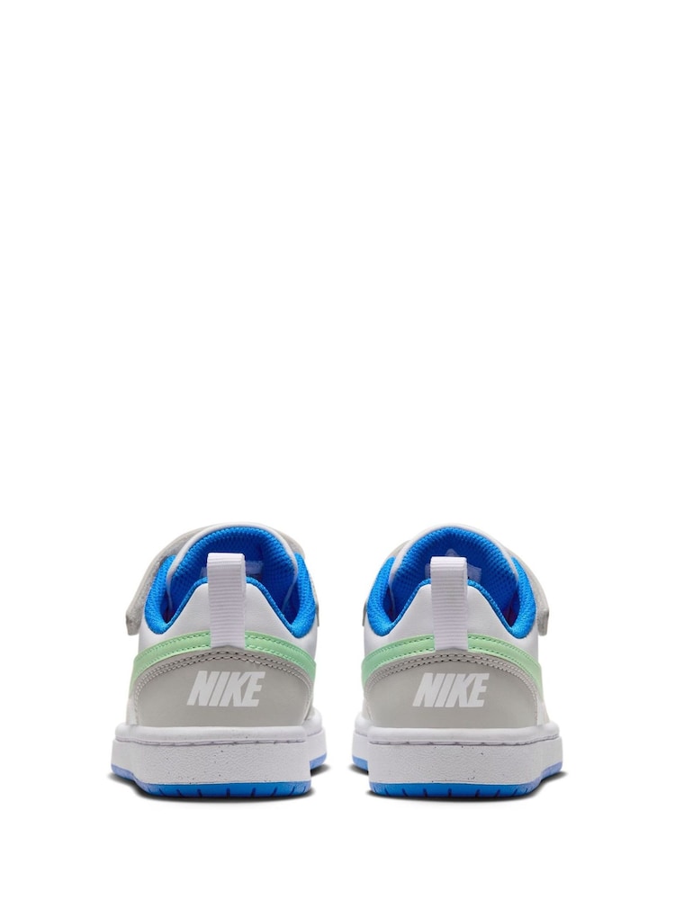 Biało-szaro-czarne - Buty sportowe Nike Court Borough Low Recraft dla dzieci - Image 6 of 11