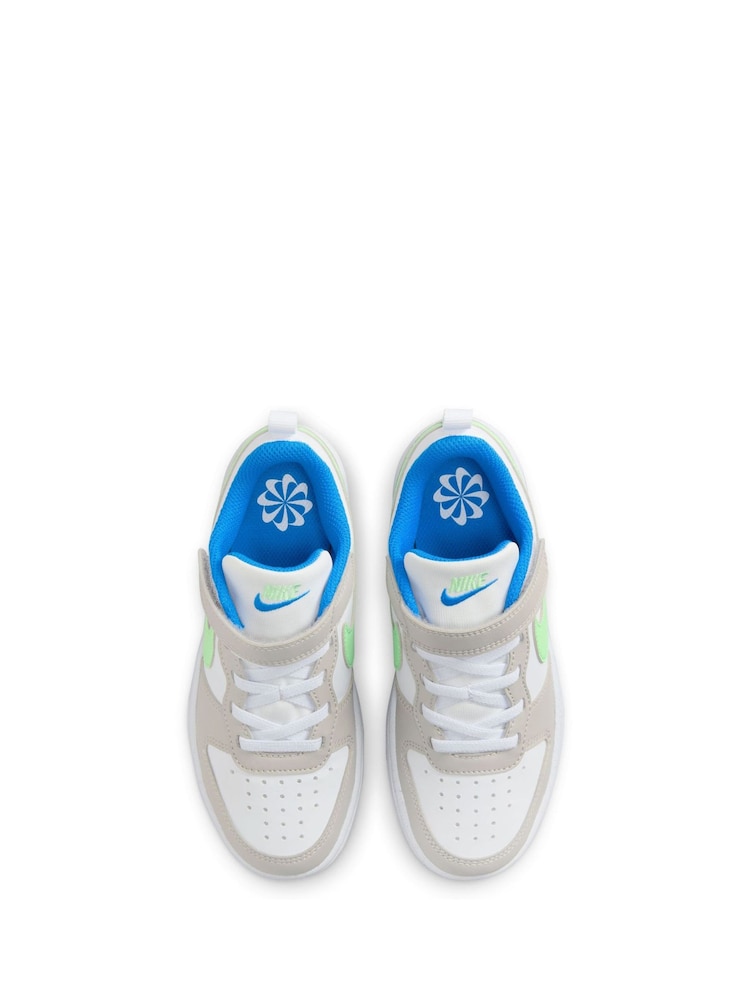 Biało-szaro-czarne - Buty sportowe Nike Court Borough Low Recraft dla dzieci - Image 7 of 11