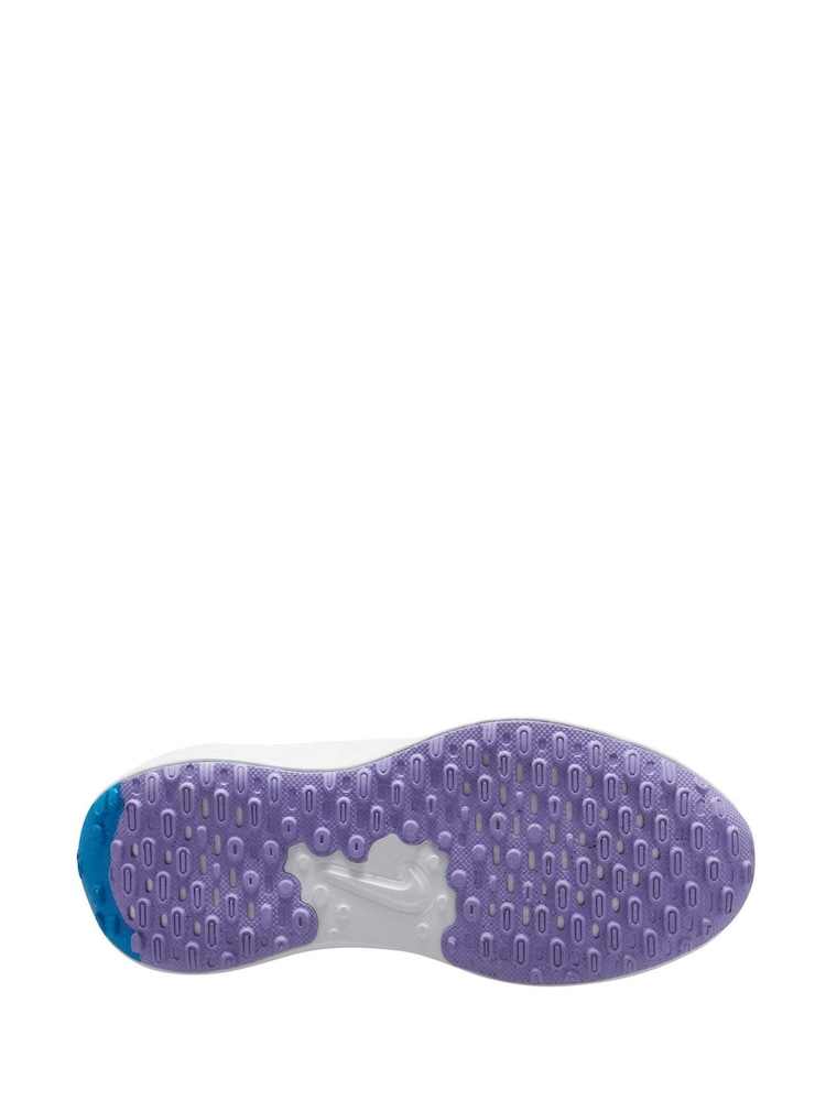 blanc/multicolore - Nike Junior Revolution 7 Baskets - Image 10 of 12