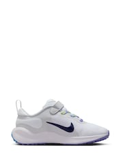 Nike White/Multi Junior Revolution 7 Trainers - Image 3 of 12