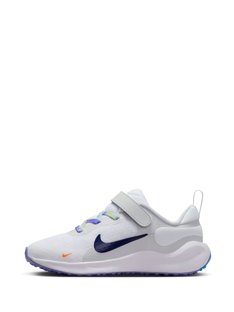 blanc/multicolore - Nike Junior Revolution 7 Baskets - Image 5 of 12