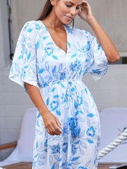 Aspiga Blue Amelia Kaftan Dress - Image 4 of 5