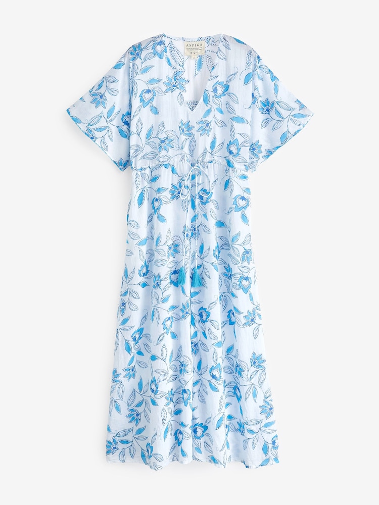Aspiga Blue Amelia Kaftan Dress - Image 5 of 5