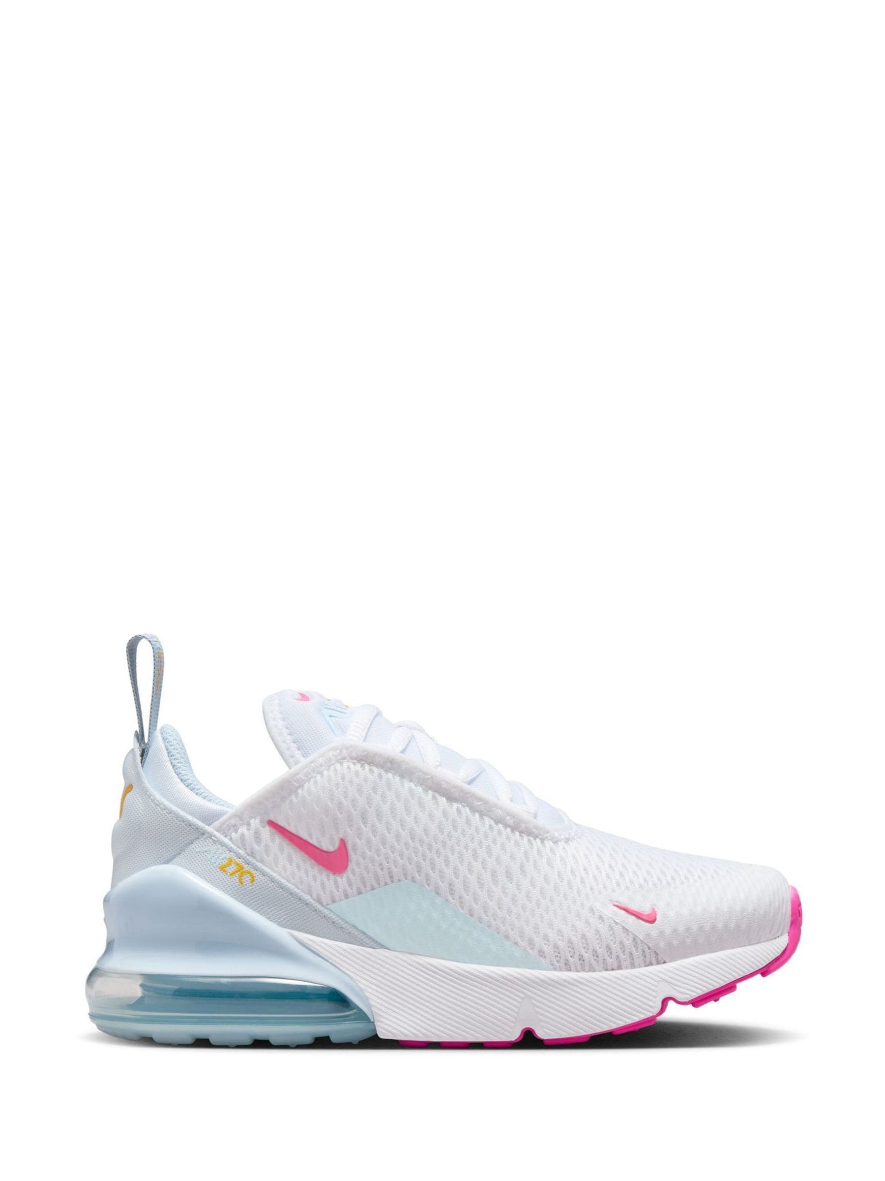 Buy Nike White Pink Air Max 270 Junior Trainers from Next Luxembourg