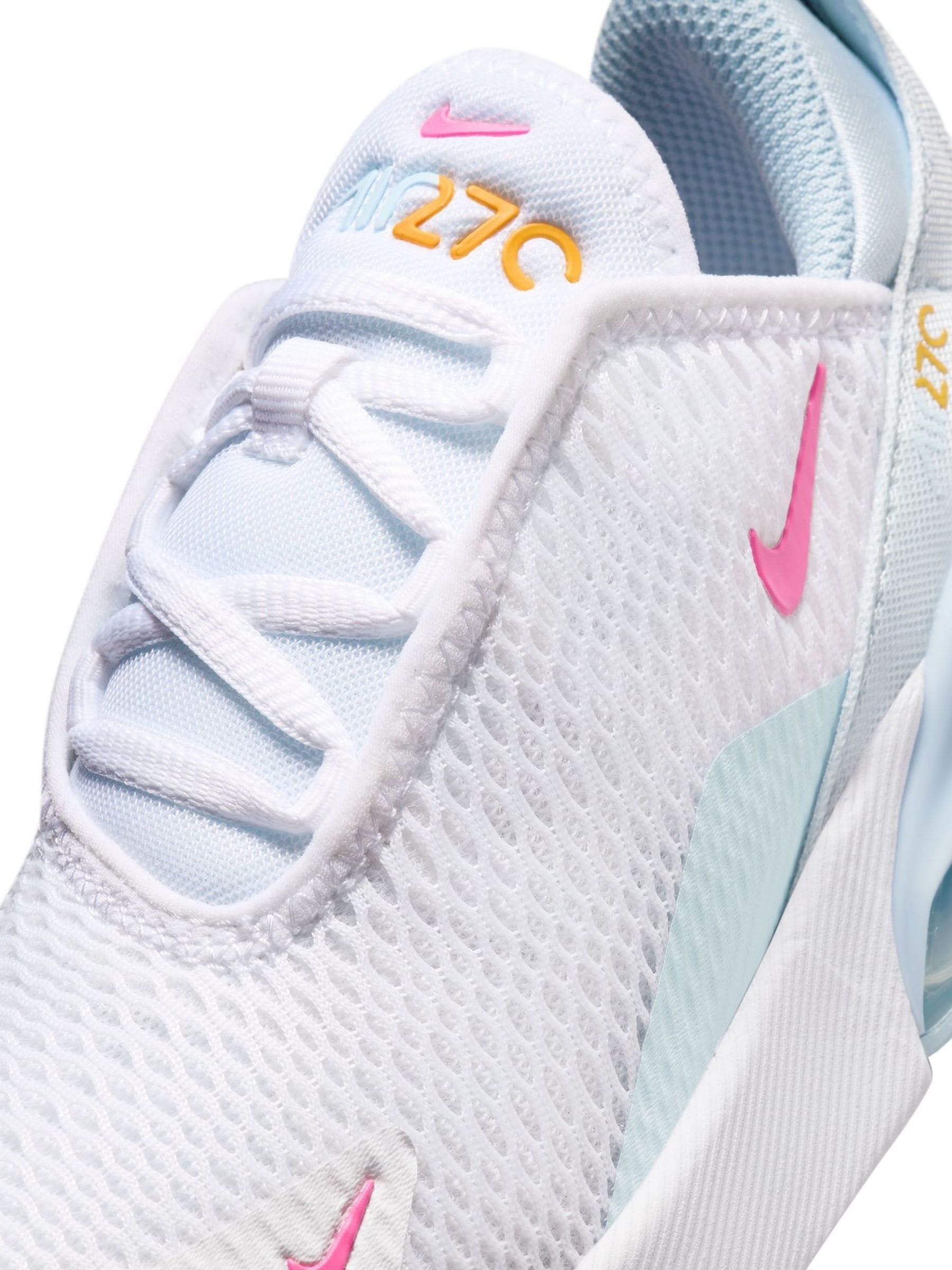 Nike air max 270 junior pink and white outlet