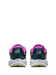 Nike Dark Green/Orange Junior Star Runner 4 Trainers - Image 3 of 12