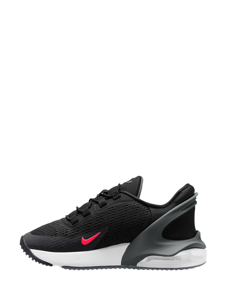 Nike Black/Red Air Max 270 GO Easy On Junior Trainers - Image 2 of 11