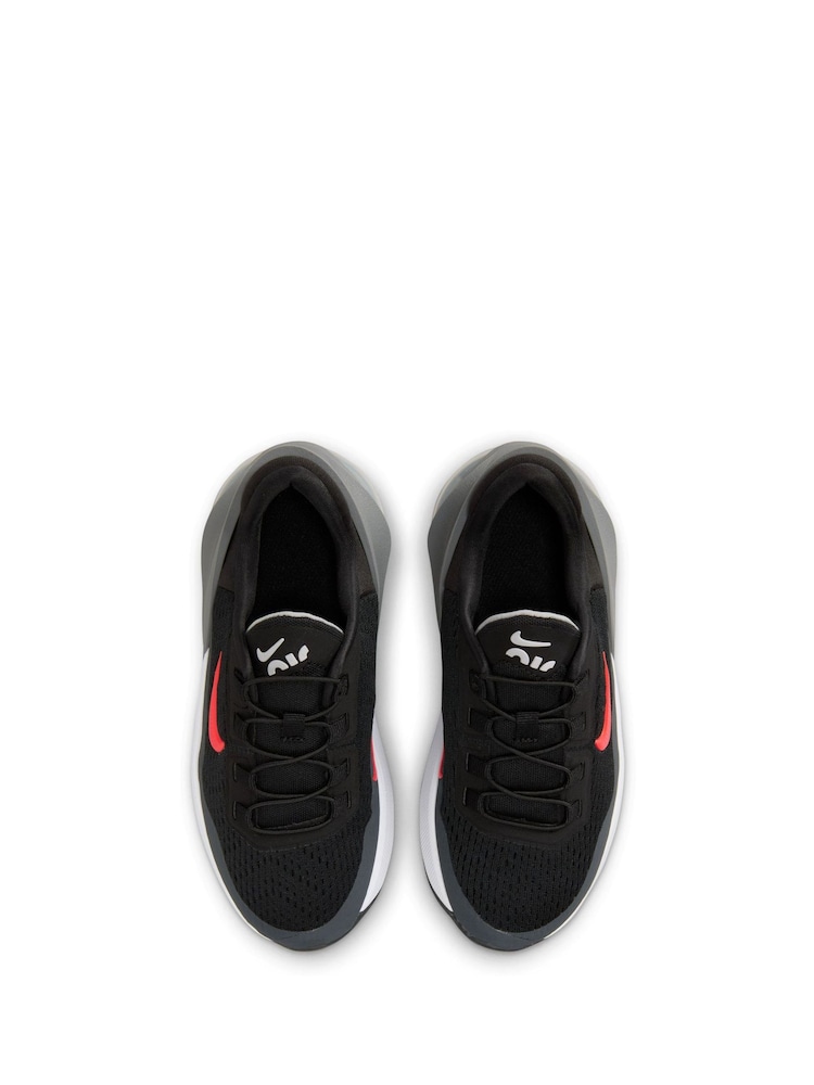 Noir/Rouge - Nike Air Max 270 GO Easy On Junior Trainers - Image 7 of 11