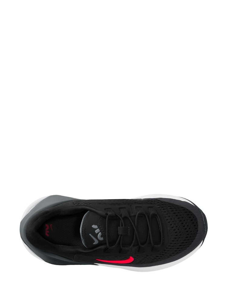Noir/Rouge - Nike Air Max 270 GO Easy On Junior Trainers - Image 8 of 11