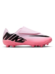 Nike Pink/Black Kids Mercurial Vapor 15 Club Firm Ground Football Boots - Image 1 of 10