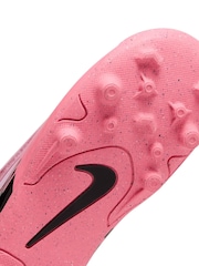 Nike Pink/Black Kids Mercurial Vapor 15 Club Firm Ground Football Boots - Image 10 of 10