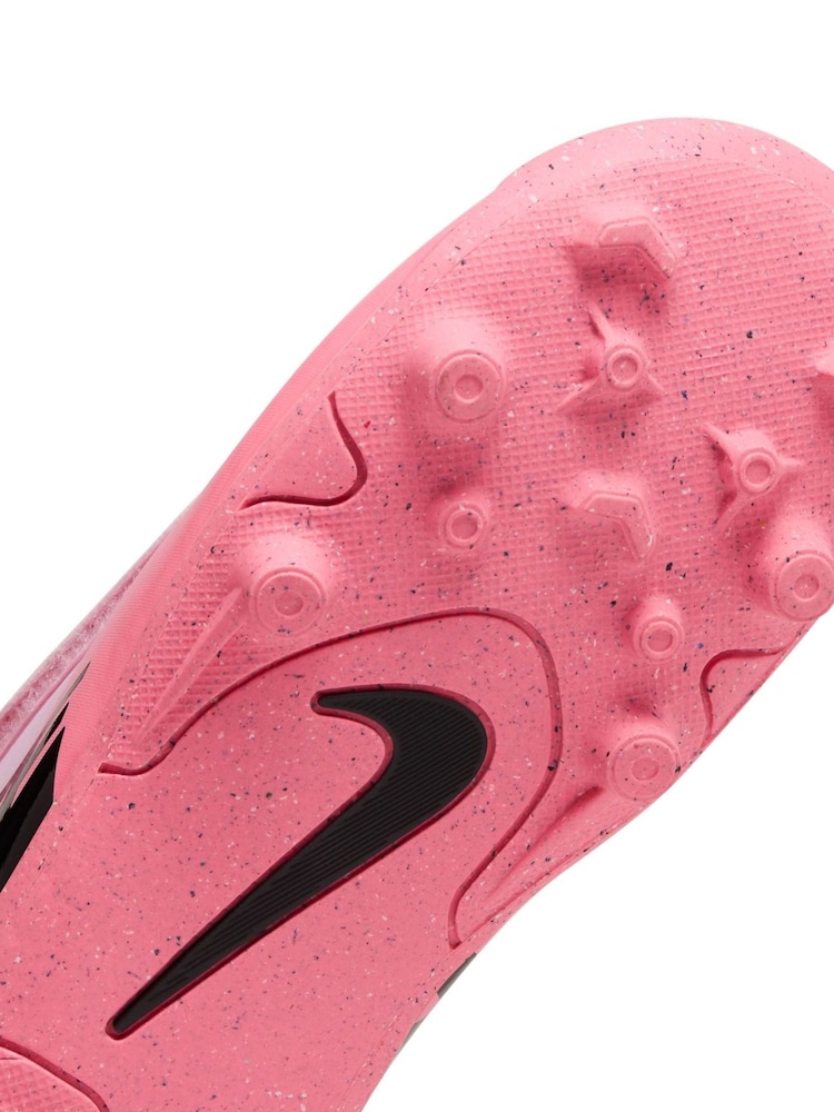 Nike Pink/Black Kids Mercurial Vapor 15 Club Firm Ground Football Boots - Image 10 of 10