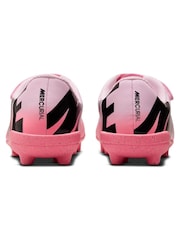 Nike Pink/Black Kids Mercurial Vapor 15 Club Firm Ground Football Boots - Image 5 of 10
